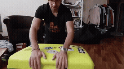 Man In Black T-Shirt Saying TNT GIF