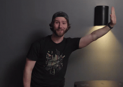 Man In Black T-Shirt With City Map GIF