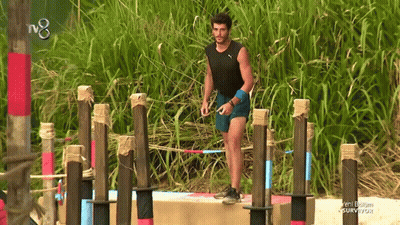 Man In Black Tank Top And Blue Shorts GIF