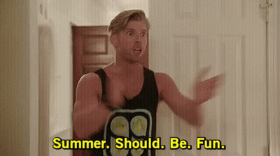 Man In Black Tank Top At Door GIF