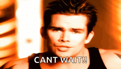 Man In Black Tank Top Cant Wait GIF