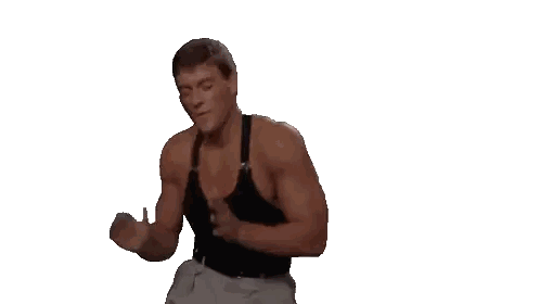 Man In Black Tank Top Dancing Sticker