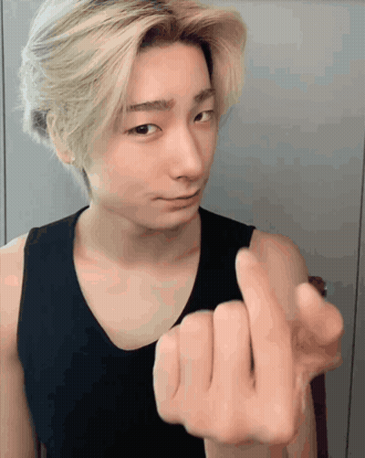 Man In Black Tank Top Making Heart GIF