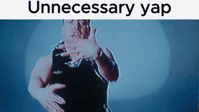 Man In Black Tank Top Making Stop Sign GIF