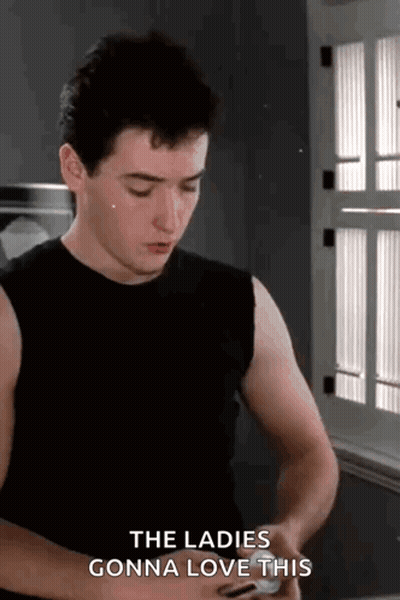Man In Black Tank Top Says Ladies Gonna Love This GIF