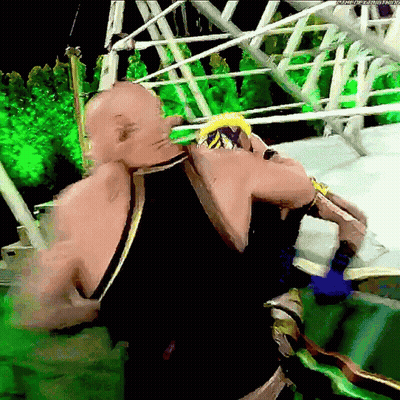 Man In Black Tank Top Standing In Ring GIF