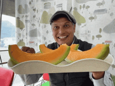 Man In Black Vest Saying Is This Puffy Enough GIF