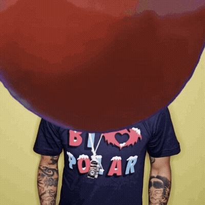Man In Blood Polar Shirt GIF