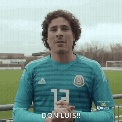Man In Blue Adidas Jersey Number 13 GIF