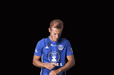 Man In Blue Adidas Shirt Hands On Hips GIF