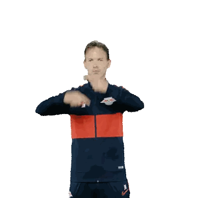Man In Blue And Red Nike Jacket Sticker
