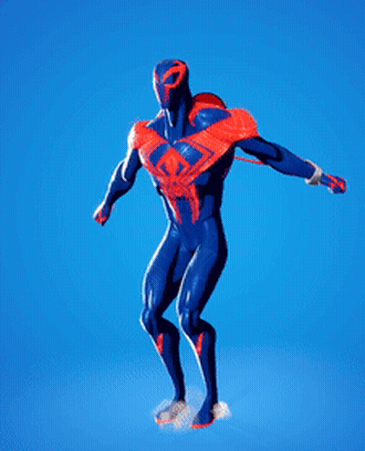 Man In Blue And Red Superhero Costume Flying GIF