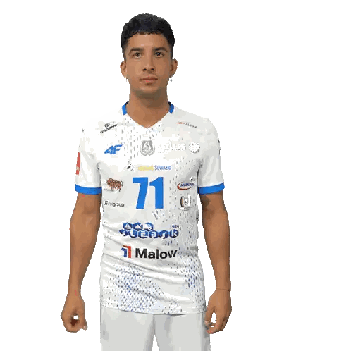 Man In Blue And White Jersey 11 Sticker