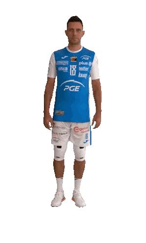 Man In Blue And White PGE Jersey Sticker