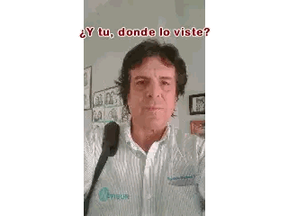 Man In Blue And White Striped Shirt Says Lo Vi En Notisur Sticker