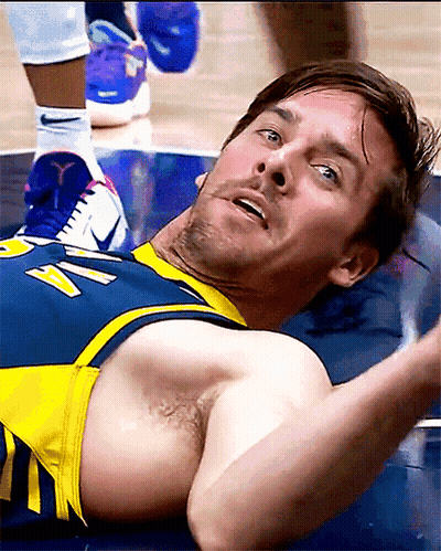 Man In Blue And Yellow Jersey Number 17 GIF