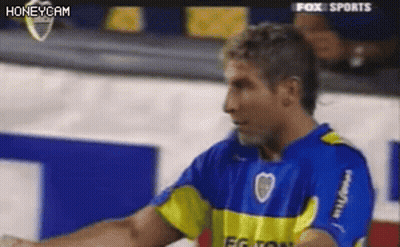 Man In Blue And Yellow Soccer Uniform GIF