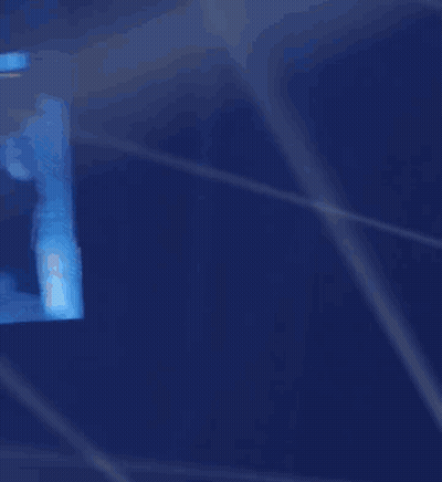 Man In Blue And Yellow Striped Shirt With Everlast GIF
