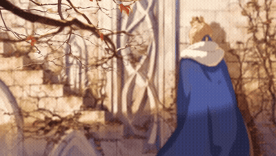 Man In Blue Cape GIF