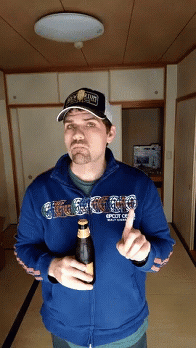 Man In Blue Chicago Jacket GIF