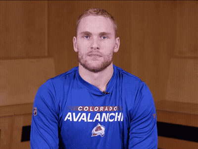 Man In Blue Colorado Avalanche Shirt Thumbs Up GIF