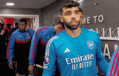 Man In Blue Emirates Fly Better Jersey GIF
