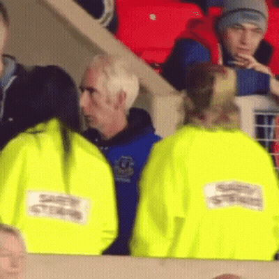Man In Blue Everton Jacket GIF