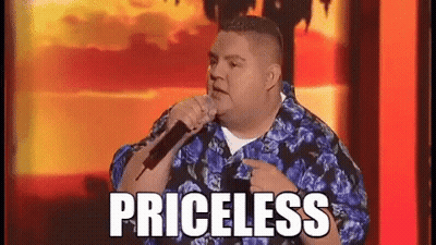 Man In Blue Floral Shirt Singing Into Microphone GIF