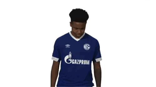 Man In Blue Gazprom Jersey Surprised Sticker
