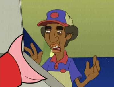 Man In Blue Hat And Apron GIF