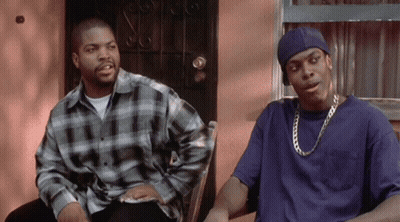 Man In Blue Hat And Blue Shirt Saying Hell Naw GIF