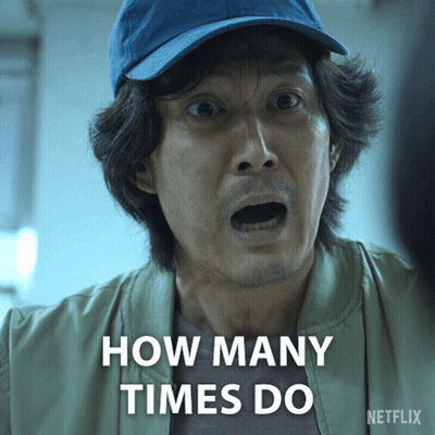 Man In Blue Hat And Green Jacket Says How Many Times Do GIF