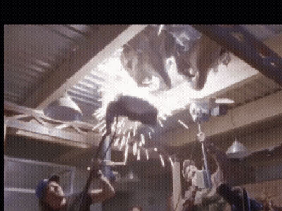 Man In Blue Hat Holding Hammer GIF