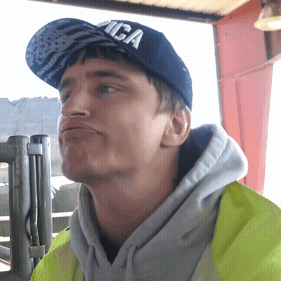 Man In Blue Hat Saying America GIF