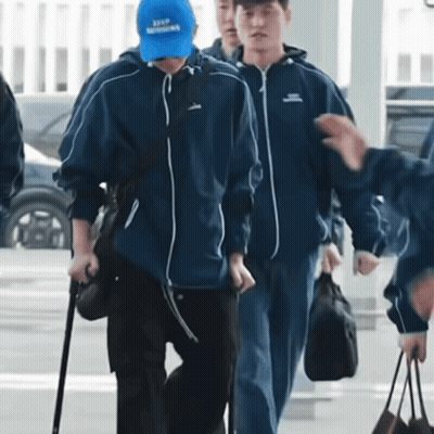 Man In Blue Hat Saying Keep Moving GIF