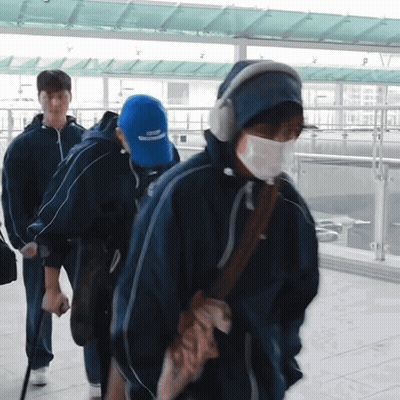 Man In Blue Hat Saying Keep Moving GIF