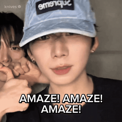 Man In Blue Hat Says Amaze Amaze Amaze GIF