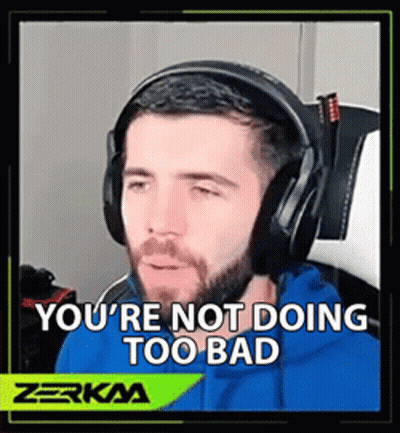 Man In Blue Hoodie And Headphones Sitting In Chair GIF