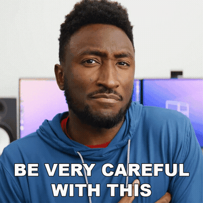 Man In Blue Hoodie Be Very Careful With This GIF