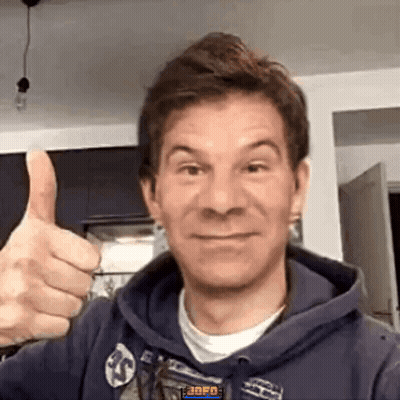 Man In Blue Hoodie Giving Thumbs Up GIF