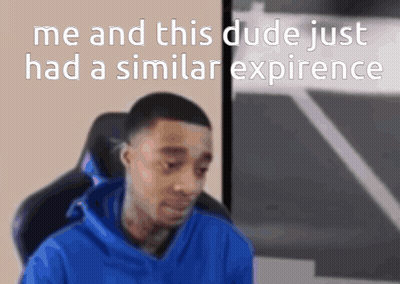Man In Blue Hoodie Me And This Dude Just GIF