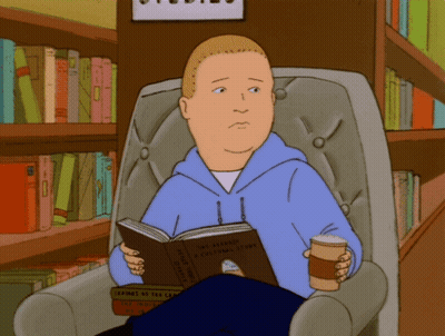 Man In Blue Hoodie Reading Bible GIF