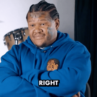 Man In Blue Hoodie Saying Right GIF