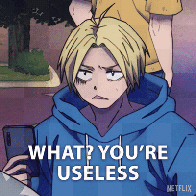 Man In Blue Hoodie Saying What You're Useless GIF