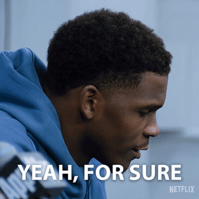 Man In Blue Hoodie Saying Yeah For Sure GIF