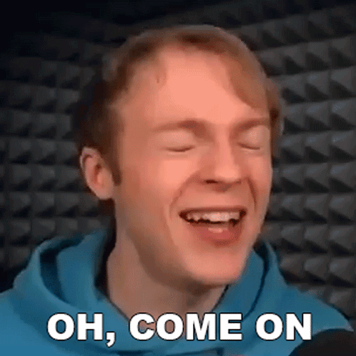 Man In Blue Hoodie Smiling Saying Oh Come On GIF