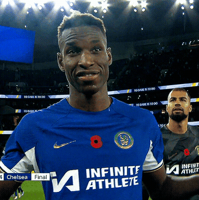 Man In Blue Infinite Athlete Shirt GIF