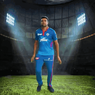 Man In Blue J & S W Jersey Standing On Field GIF