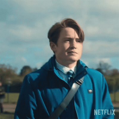 Man In Blue Jacket And Tie GIF