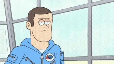 Man In Blue Jacket Holding VIP Card GIF